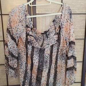 BCBG Rebecca 100% Silk Top